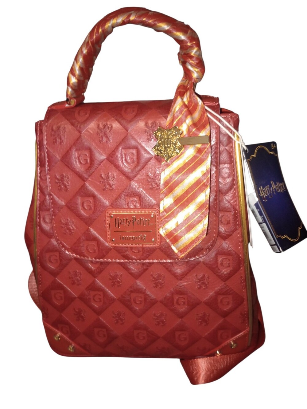 Loungefly Harry Potter Griffindor Red Quilted Back Pack, NWT